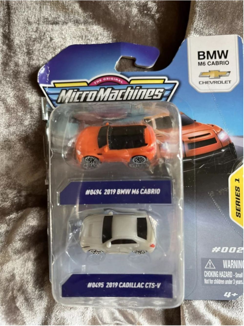 Micro Machines Series 1 #002 - RARE 2 Pack - BMW M6 Cabrio/Cadillac BRAND NEW